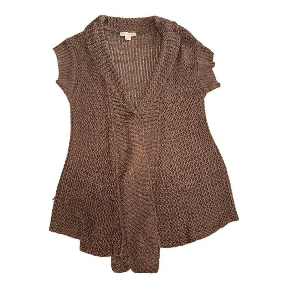 Coldwater Creek Womens Cardigan~Size S (6/8)~Brown Classic Versatile ~ L13 06 - Picture 6 of 9